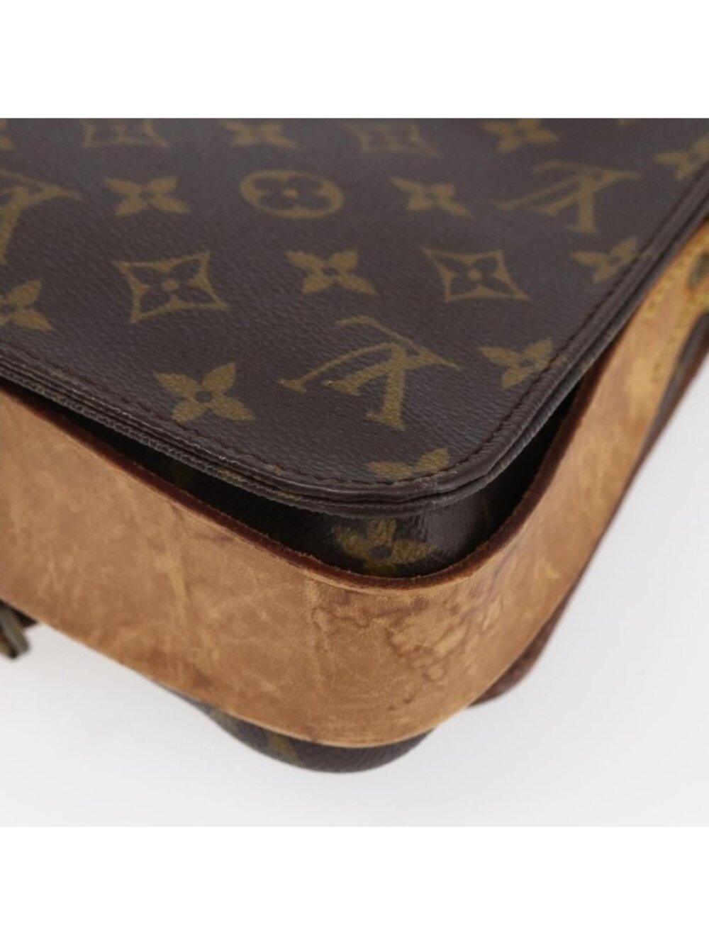 Authentic LOUIS VUITTON Monogram Cartouchiere MM Shoulder Bag M51253 LV - Picture 8 of 16